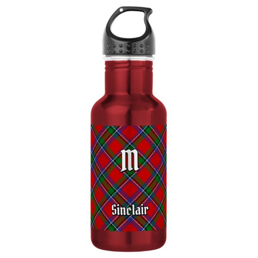 Bouteille D'eau Tartan du clan Sinclair (Devant)