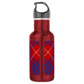 Bouteille D'eau Tartan rouge Clan Hamilton (Dos)