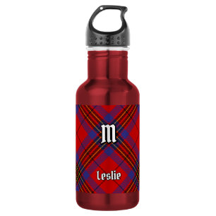 Bouteille D'eau Tartan rouge Clan Leslie