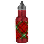 Bouteille D'eau Tartan rouge Clan Morrison (Gauche)
