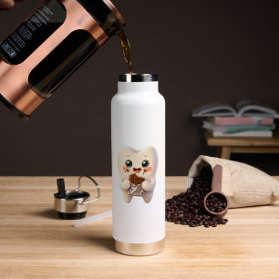 Bouteille D'eau Tasse de café dentaire en chocolat mangeant des de
