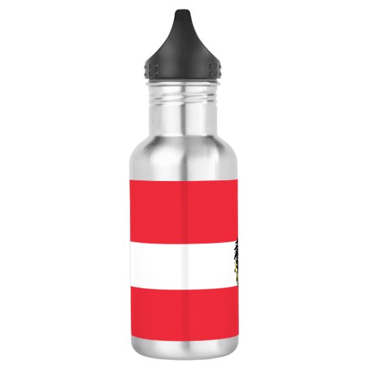 Bouteille D'eau tasse de papier drapeau autrichien (Gauche)