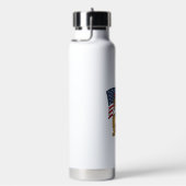 Bouteille D'eau Taurillon Patriotique Avec Drapeau Vector Design_1 (Évier)