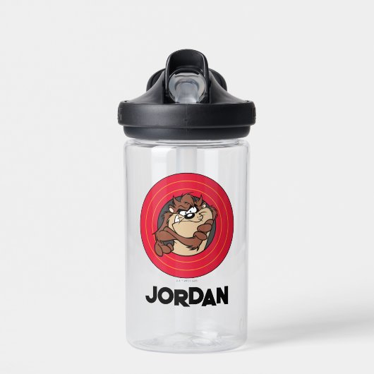 Bouteille D'eau TAZ™ à travers les cercles LOONEY TUNES™ | Ajouter (Avant)