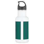 Bouteille D'eau Teal pinstripes (Dos)
