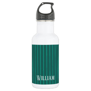 Bouteille D'eau Teal pinstripes