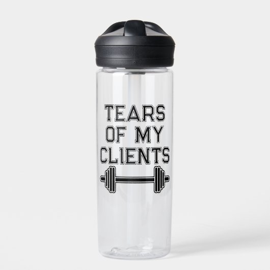Bouteille D'eau Tears Of My Clients Personal Trainer Cadeau Fitnes (Extérieur)