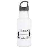 Bouteille D'eau Tears of my Clients Personal Trainer Funny (Devant)