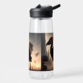 Bouteille D'eau "Techno-Feathers : Le robot futuriste Emu" (Gauche)