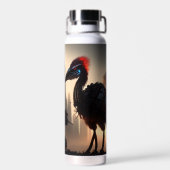 Bouteille D'eau "Techno-Feathers : Le robot futuriste Emu" (Arrière)
