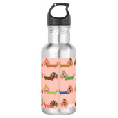 Bouteille D'eau Teckels drôles (Devant)