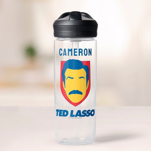 Bouteille D'eau Ted Lasso | Face Icon  | Add Your Name