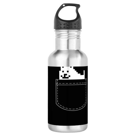 Bouteille D'eau Tee de poche de chien sous-jacente (Devant)
