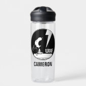 Bouteille D'eau Tee - shirt | Snoopy Howling | Ajouter Votre Nom (Extérieur)