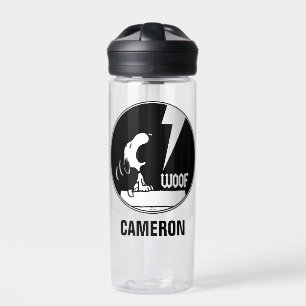 Bouteille D'eau Tee - shirt   Snoopy Howling   Ajouter Votre Nom