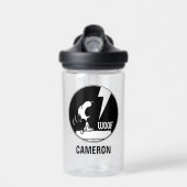 Bouteille D'eau Tee - shirt | Snoopy Howling | Ajouter Votre Nom (Avant)