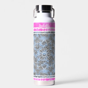Bouteille D'eau Teinture rose blanc & bleu Tie Twist Sway in Style