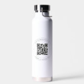 Bouteille D'eau Télécharger le code QR et le texte personnalisable (Gauche)
