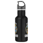Bouteille D'eau Téléphage cent pour cent américain (Dos)