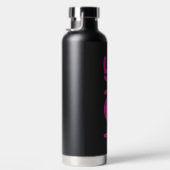 Bouteille D'eau Tennis rose amour noir (Droite)