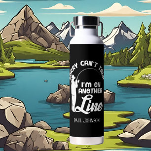 Bouteille D'eau Terme de pêche amusant art ajouter nom