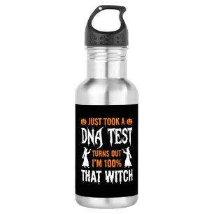 Bouteille D'eau Test ADN Sorcière drôle d'Halloween Graphique