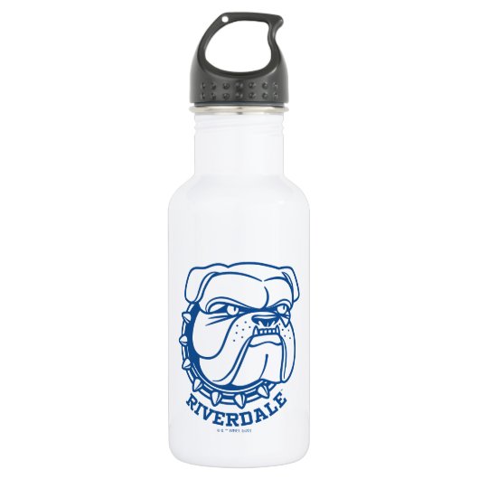 Bouteille D'eau Tête de Riverdale Bulldog (Devant)