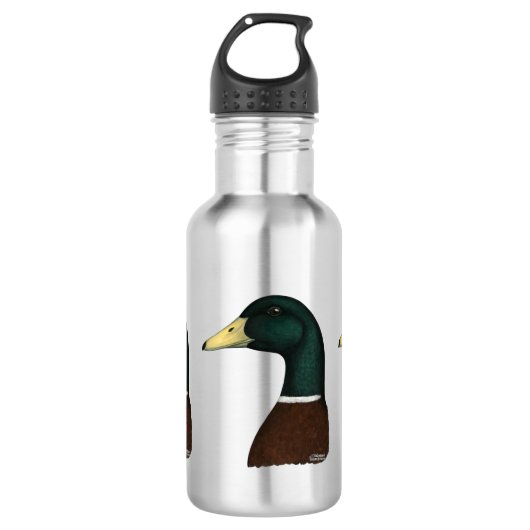 Bouteille D'eau Tête Mallard Drake (Devant)