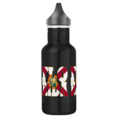 Bouteille D'eau Texte de drapeau d'état de la Floride (Gauche)