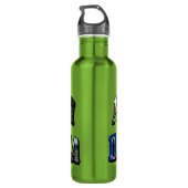 Bouteille D'eau Texte de l'image du Dakota du Nord (Dos)