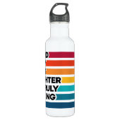 Bouteille D'eau Texte d'expression de conception mignonne pour la  (Devant)