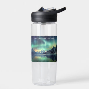 Bouteille D'eau Texte personnalisé Aurora Borealis