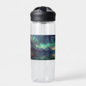 Bouteille D'eau Texte personnalisé Aurora Borealis (Extérieur)