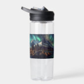 Bouteille D'eau Texte personnalisé Aurora Borealis (Droite)