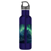 Bouteille D'eau Texte personnalisé Aurora Borealis (Dos)