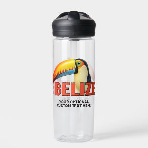 Bouteille D'eau Texte personnalisé BELIZE Toucan