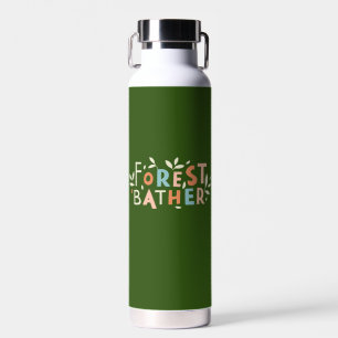 Bouteille D'eau Texte personnalisé du segment de forêt