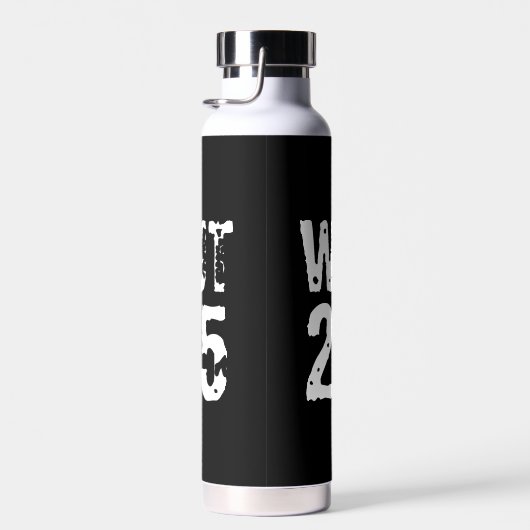 Bouteille D'eau Texte usé et rayé Workout 247365 blanc (Plage)