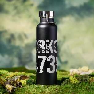 Bouteille D'eau Texte usé et rayé Workout 247365 blanc