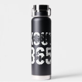 Bouteille D'eau Texte usé et rayé Workout 247365 blanc (Arrière)
