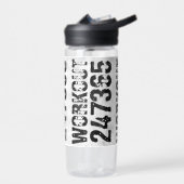 Bouteille D'eau Texte usé et rayé Workout 247365 rustique (Gauche)