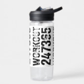 Bouteille D'eau Texte usé et rayé Workout 247365 rustique (Gauche)