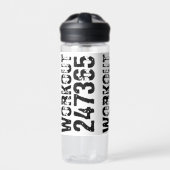 Bouteille D'eau Texte usé et rayé Workout 247365 rustique (Extérieur)