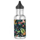 Bouteille D'eau Texture Motifs Aliens Rockets Space (Gauche)