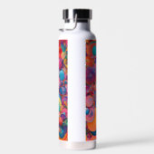 Bouteille D'eau "Textures de vinyle psychédélique en acier inoxyda (Plage)