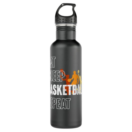 Bouteille D'eau The Eat Sleep Basketball Repeat Funny Tee for bask (Devant)