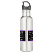 Bouteille D'eau The Letter Q | Never Anonymous – Alfa Sity Design  (Dos)