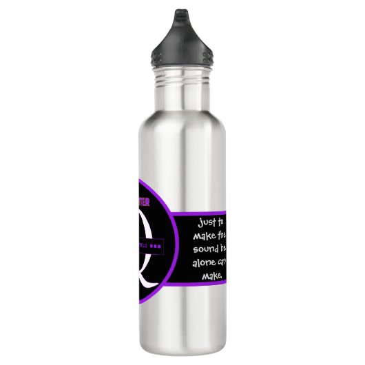 Bouteille D'eau The Letter Q | Never Anonymous – Alfa Sity Design  (Droite)
