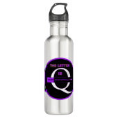 Bouteille D'eau The Letter Q | Never Anonymous – Alfa Sity Design  (Devant)
