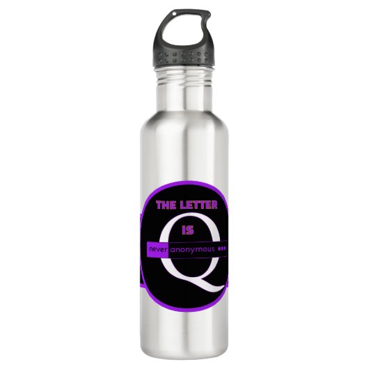 Bouteille D'eau The Letter Q | Never Anonymous – Alfa Sity Design (Devant)